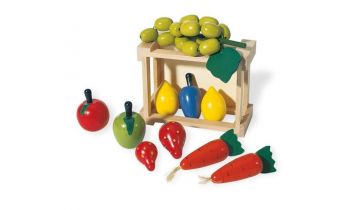 Kiste mit Gemüse für Marktstand  "Pinolino"