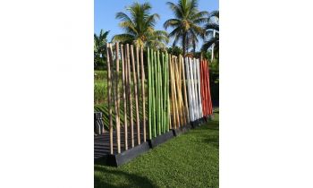 Raumteiler Lio, 10 Bambus-Rohre Natur