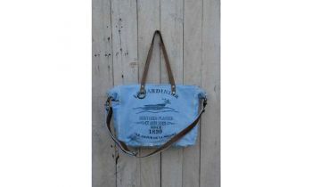 Tasche "Le Jardinier" Baumwolle mit Ledergriffen