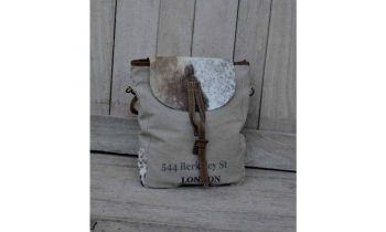 Tasche "Mixed 2" Echtfell / Leder / Canvas