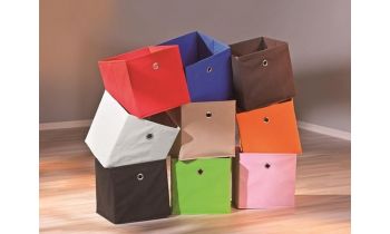 Faltbox WINNY Aufbewahrungs-Box aus Stoff für Regale in vielen Farben